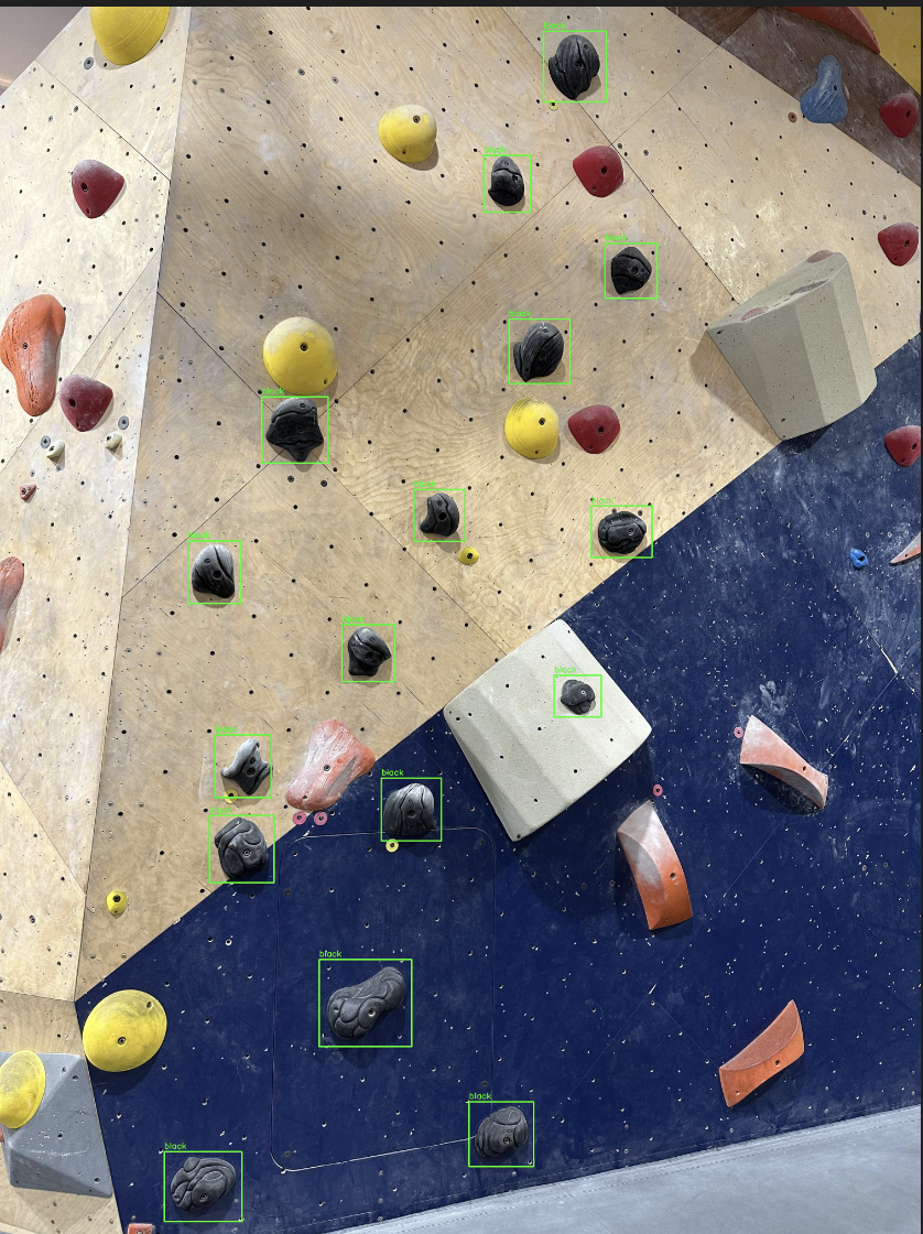 Climbing route preview